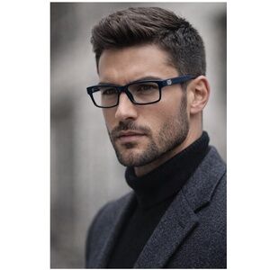 Versace Men’s Brown Rectangle Lens Eyeglasses Frame Mod.3198 GB1